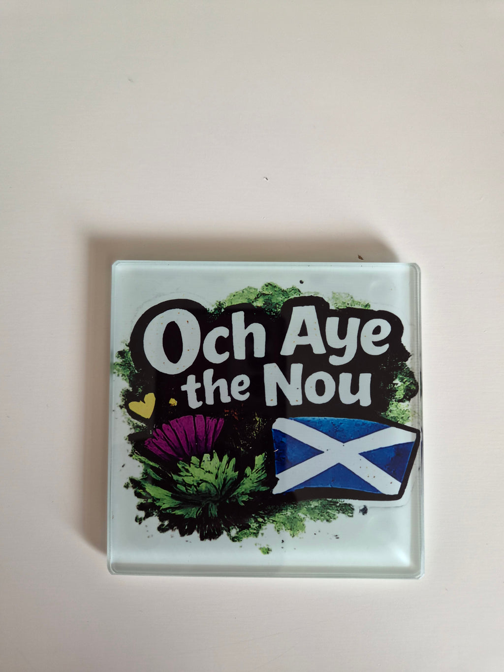Scottish Patter Glass Coasters