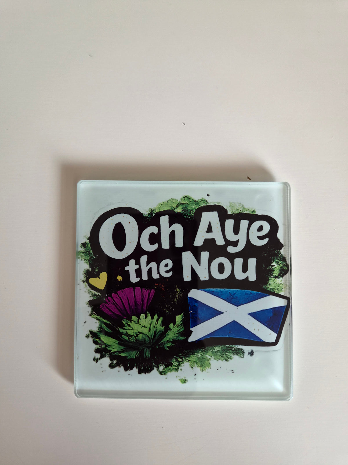 Scottish Patter Glass Coasters