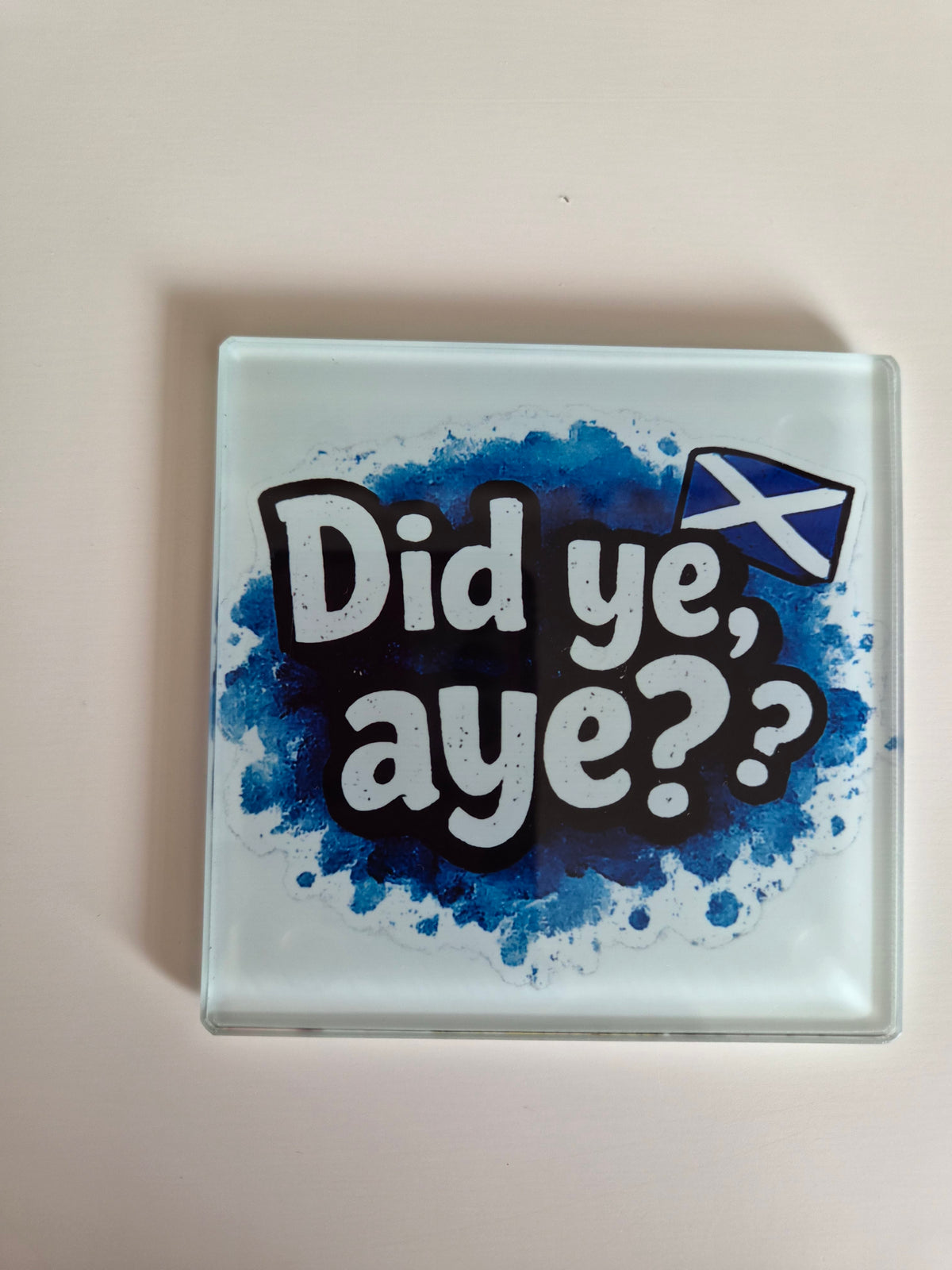 Scottish Patter Glass Coasters