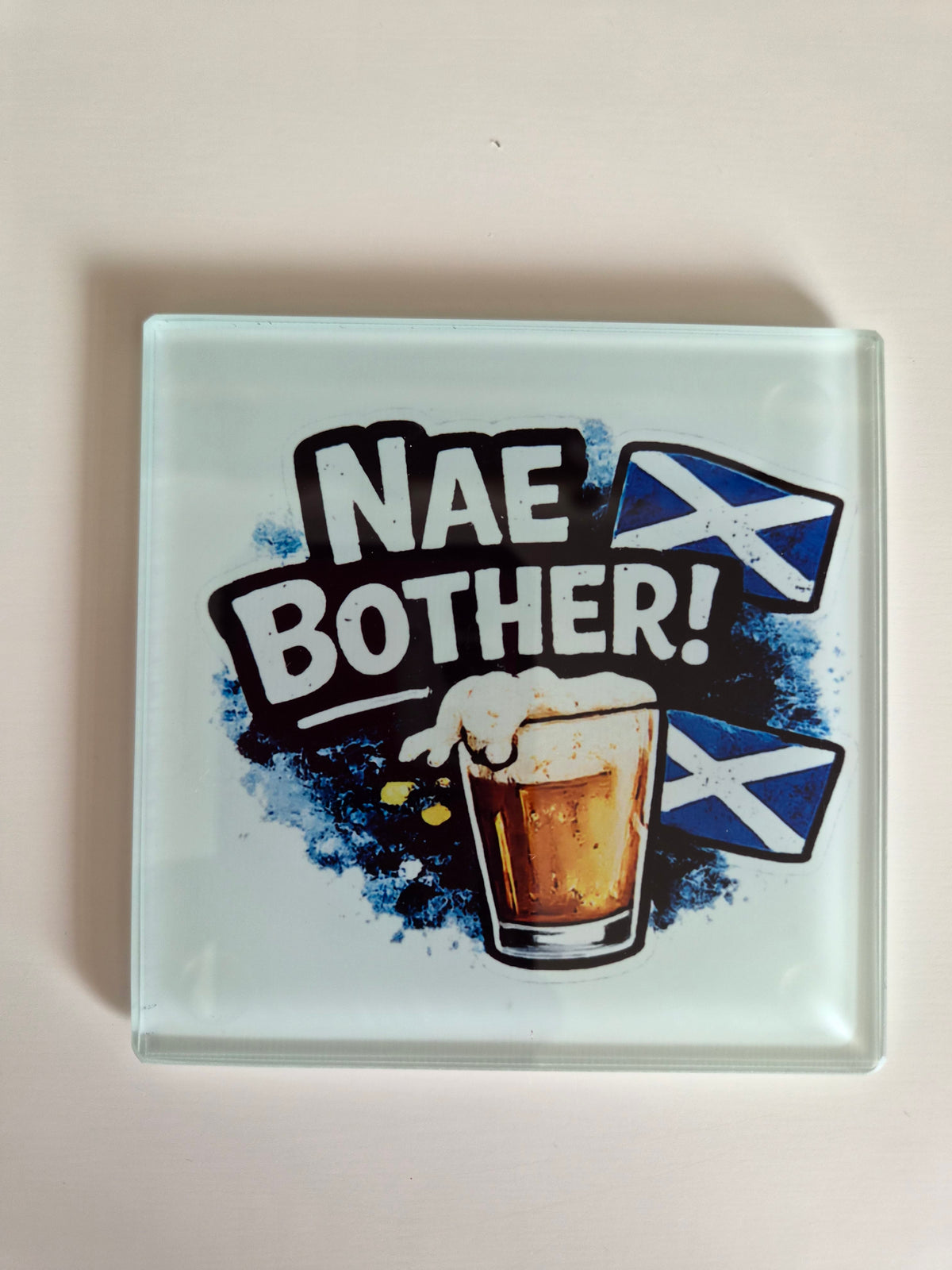 Scottish Patter Glass Coasters