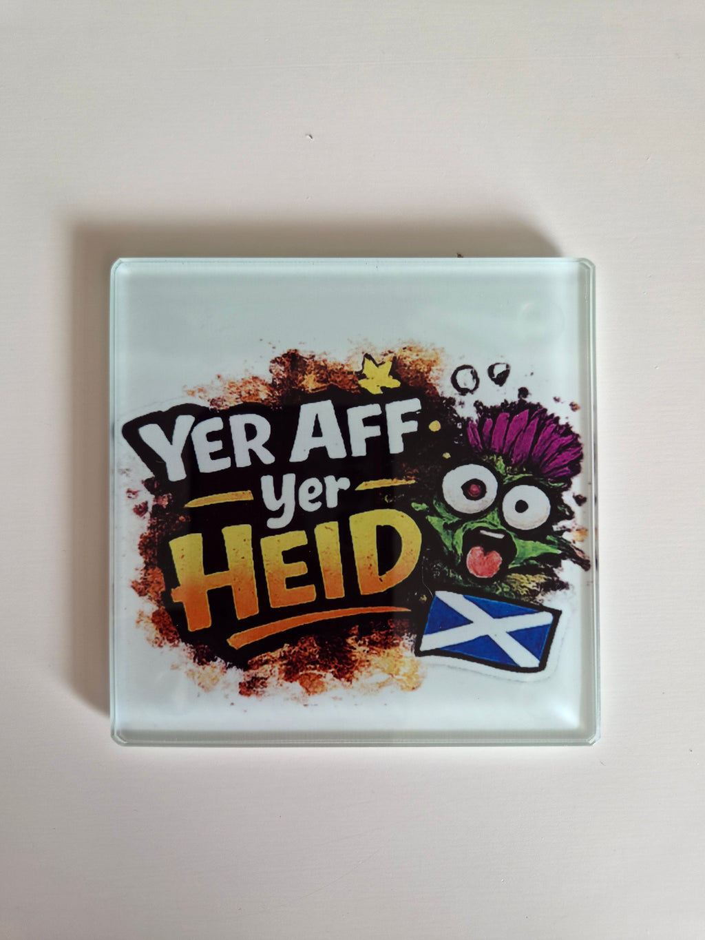 Scottish Patter Glass Coasters