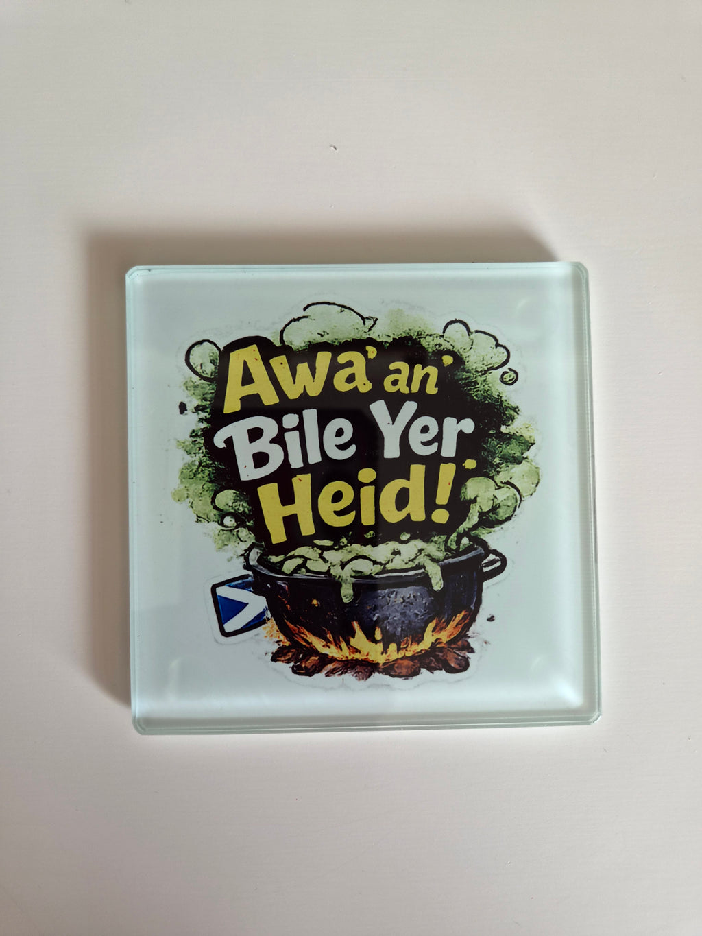 Scottish Patter Glass Coasters