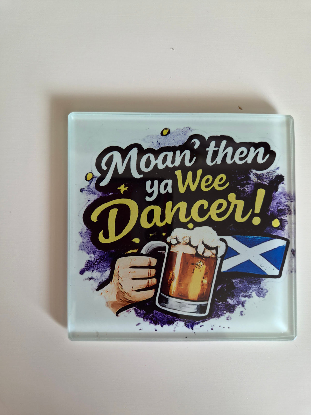 Scottish Patter Glass Coasters