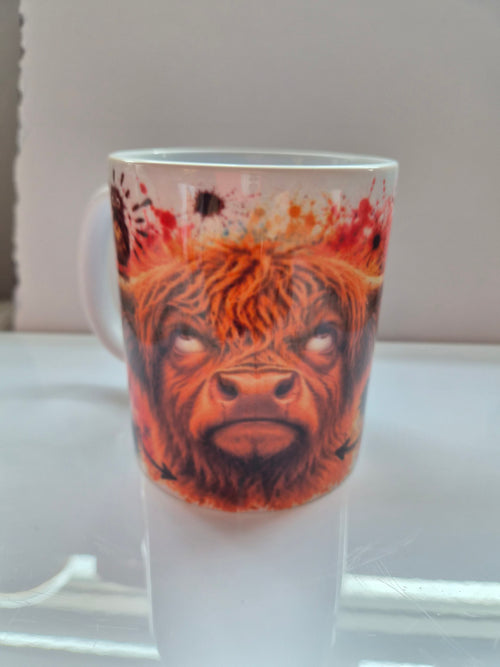 Calm Doon Highland Coo Mug – Funny Scottish 11oz Mug